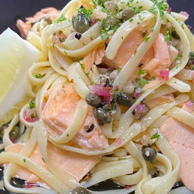 Walwa Hotel Meals Salmon Pasta